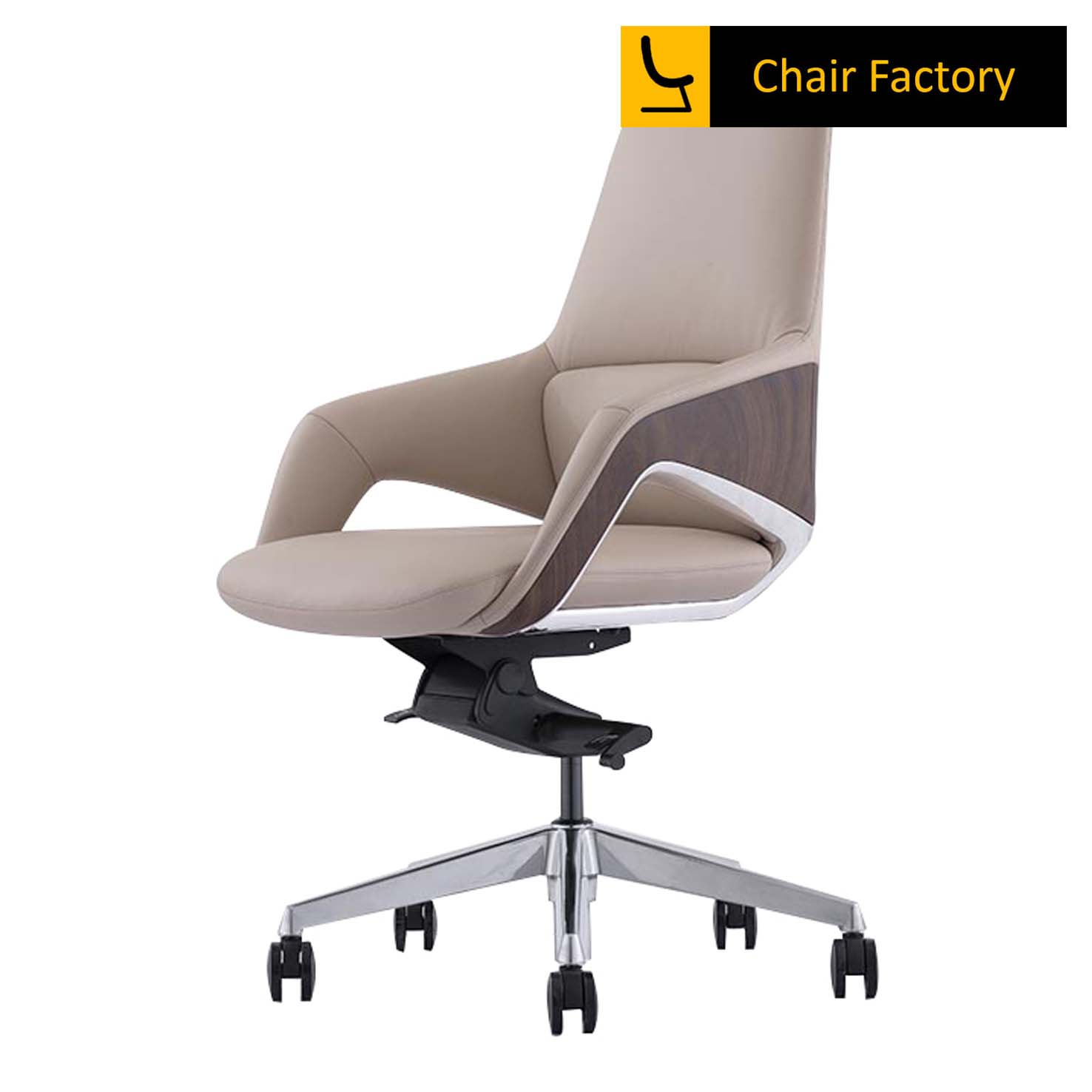 Eros Beige Mid Back Office Chair